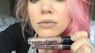 recipe Radioactive Orthodox NYX Lingerie Liquid Lipstick Review // Corset & Embellishment - YouTube