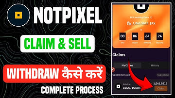 NOTPIXEL Claim & Sell Process | Notpixel PX Token Price prediction | $PX sell kese kare??