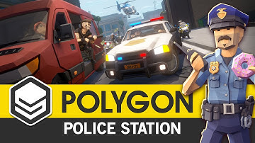 POLYGON Police Station (Trailer) 3D Art for Games by #syntystudios