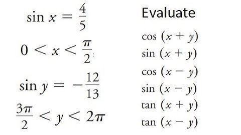 Grade 12 Advanced Functions - Finding the exact value using compound angle relations (Ch 7.2)