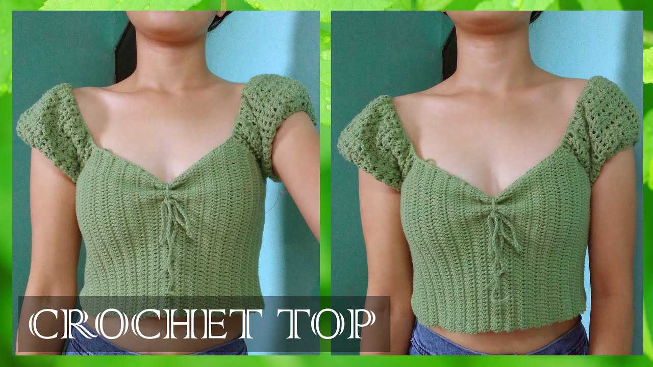 DIY Crochet Puffed Sleeves Top | Tutorial - YouTube