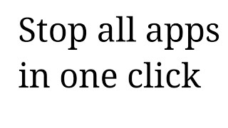 How To Force Stop All Android Apps In One Click ( No Root ) screenshot 2