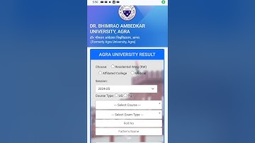 Agra result 2024 | dbrau result 2024 how to see | agra university result how to see | ba bsc