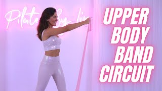 UPPER BODY RESISTANCE BAND Home Workout! Pilates By Lisa