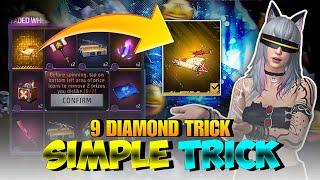 THE 9 DIAMONDS💎SECRET TRICK🤫||"RUBY LEGEND SKYWING 🪽"||NEW SKYWING FADED WHEEL ON FREE FIRE screenshot 5