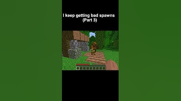 I keep getting bad spawns💀 #minecraft #minecraftmeme #memes #funny #shorts #shortsfeed #fyp #2025