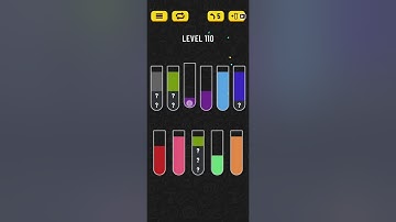 Water Sort Puzzle Level 110 Walkthrough Solution iOS/Android