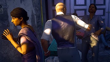 Extremely rare cleaver front stab kill animation | HITMAN 3