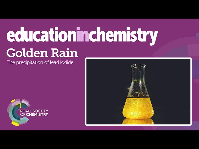 Golden rain - ionic bonding demo
