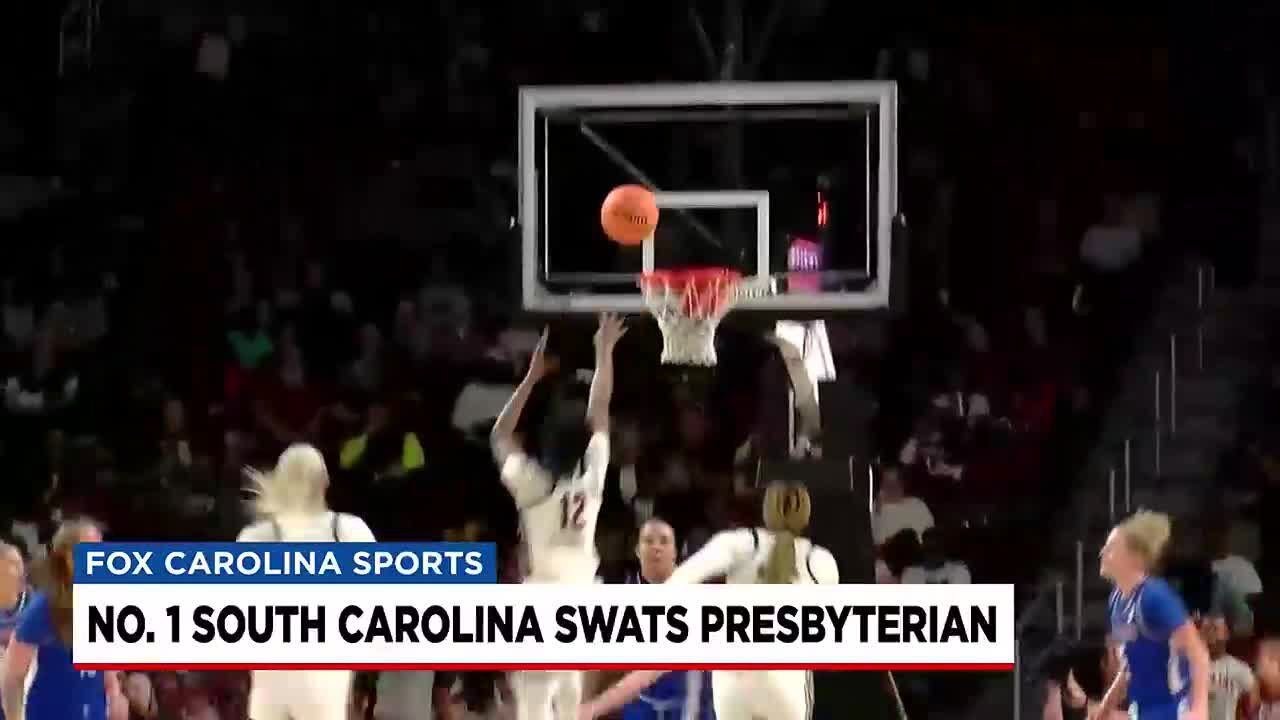 Gamecock Women's Basketball swats Presbyterian YouTube