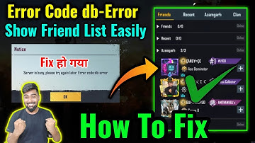 Today BGMI Login Problem Fix | Friend List Not Showing Problem Fix | Server is Busy Problem Fix