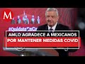 Baja en contagios de covid, por buen comportamiento del pueblo de México: AMLO