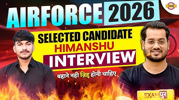 AIRFORCE 2026 || SELECTED CANDIDATE HIMANSHU INTERVIEW || BY VIVEK RAI SIR