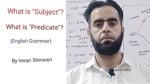 What is subject and what is  predicate? (English Grammar)