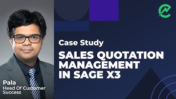 Case: Sales Quotation Management in Sage X3