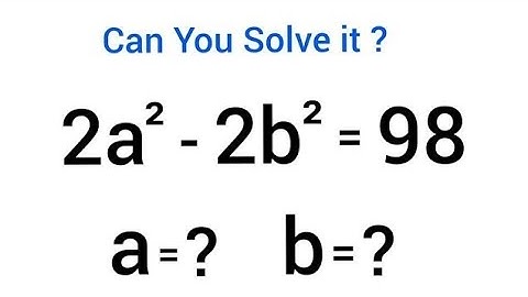 Can you solve this ? | A Nice Math Olympiad Algebra Problem