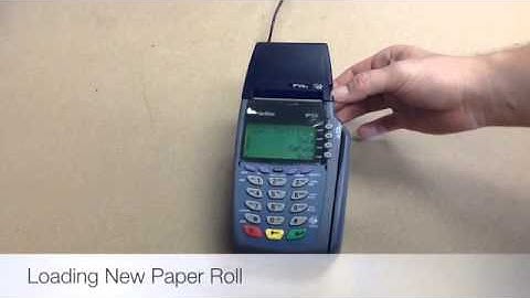 Titan Verifone Loading Paper