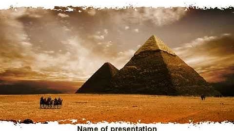 Pyramid of Khafre PowerPoint Template by PoweredTemplate.com