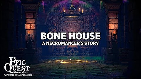 D&D Battlemaps - Bone House | Animated maps / battlemaps for tabletop roleplaying games | D&D