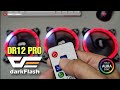 Darkflash dr12 pro 3 in 1 fan unboxing and testing  argb rgb 120 mm motherboard sync capable