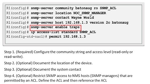 8.2 SNMP (CCNA 4: Chapter 8: Monitoring the Network)