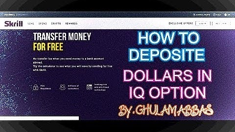 HOW TO DEPOSIT SKRILL DOLLARS IN IQ OPTION || IQ OPTION TRADING | BINARY TRADING || CRYPTO TRADING