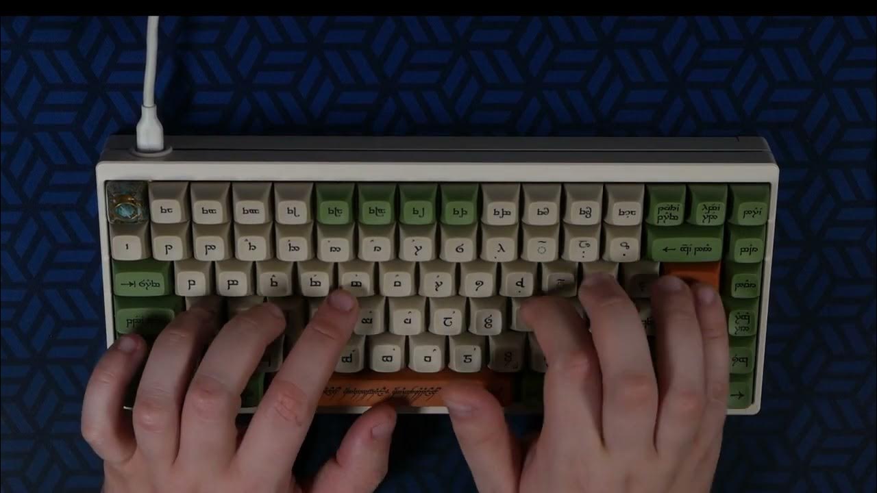 Typing test KBD75 v3.1 ECream keyboard with lubed SP Star Meteor Oranges & DROP MT3 LOTR