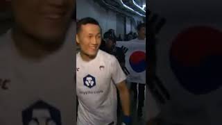 ufc273 페더급 타이틀 매치 코리안좀비 정찬성 입장씬 웅장