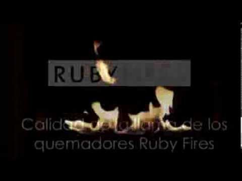 Estufa Bioetanol Ruby Fire Bio Flame HH fácil y económica