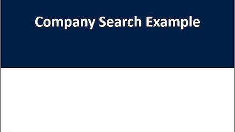PitchBook 4: Advanced search example