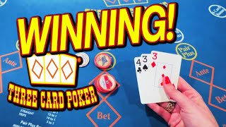 Winning on Three Card Poker