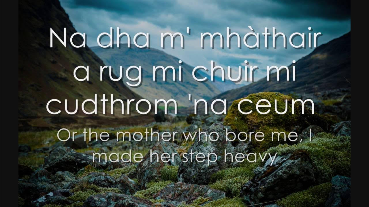 Mairead Nan Cuiread Scottish Gaelic LYRICS + Translation YouTube