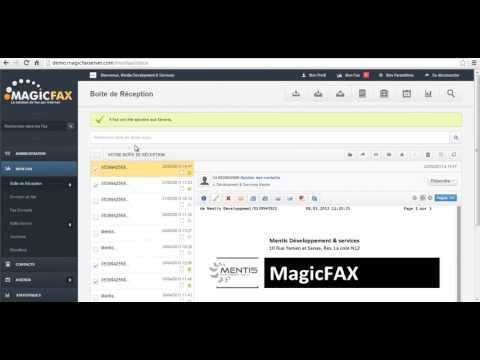 MagicFax - Boite de reception