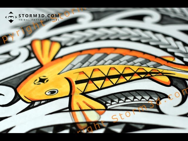 Download Tribal Tattoos Designs Of Fish  Tribal Fish Tattoo Design PNG  Image with No Background  PNGkeycom