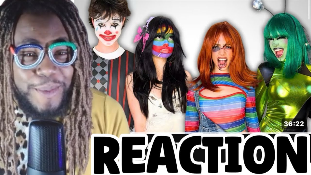 Сёстры Калогерас сделали друг другу макияж на Хэллоуин! (снова) | Реакция