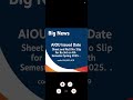 AIOU Ba Roll No Slip Update Spring 2025| AIOU Ba 3rd semester Roll No Spring 2025|AIOU 4 sem slip 25