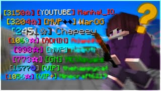 What is the Highest Bedwars Stars for Each Hypixel Rank?