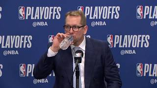 Nick Nurse Postgame Interview - Game 4 | Raptors vs 76ers | 2019 NBA Playoffs