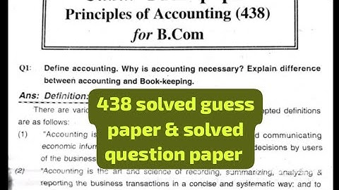 438 solved guess paper! Aiou course code 438 solved guess paper #438#guesspaper