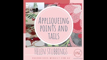 Applique the HNK way - stitching your points and tails