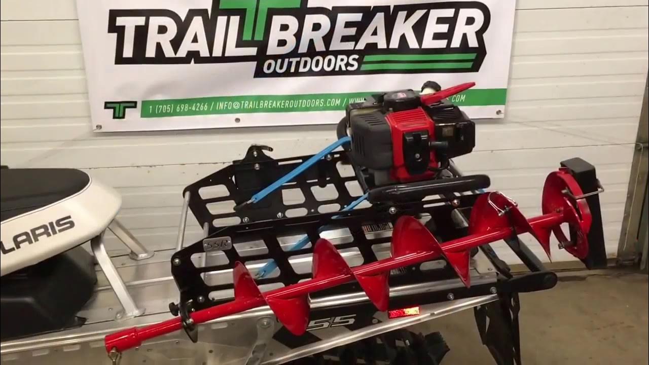 Sportsman Snowmobile Rack Ice auger cargo rack, Linq mount, T channnel