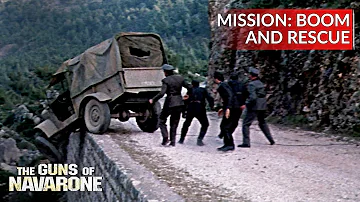 THE GUNS OF NAVARONE | Thrills and Spills: Explosive Rescue | Hollywood Movie Scenes | Movie Clips