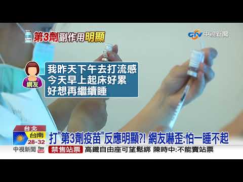打新冠加流感竟"頭暈嗜睡"?!急診醫驚恐"注射反應"│中視新聞 20211005