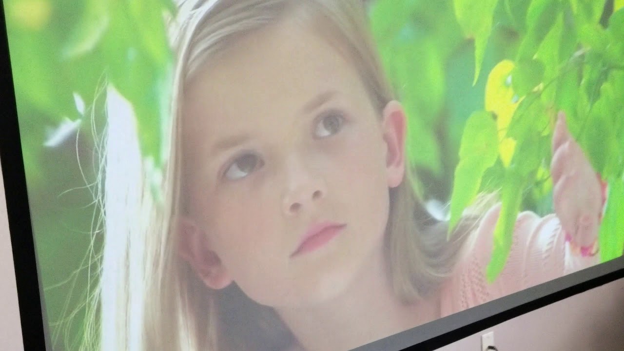 Projector screen 120" 2 in 1 screen dark and ghost gray. Test with ambient lights