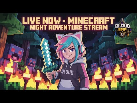 Qloudgaming is live 🔴!.. Qloudsmp playing with my subscribers 😊..#minecraft #girlgamer #livestream
