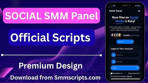 SMM Social Media Panel Official Script || SMM Panel Script || Perfect Panel Official Script