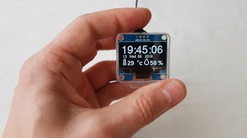 Часы на OLED 1.3 дисплее термометр и влажность DHT22