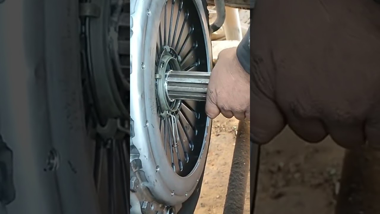 How to fix clutch plate Mercedes truck