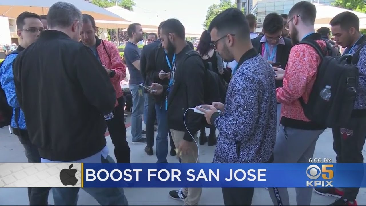 Apple Conference Has Huge Economic Impact On San Jose - YouTube