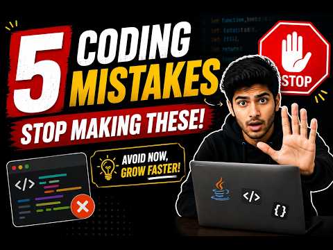 Top 5 Coding Mistakes Beginners Make 🚫 | Avoid These to Become a Better Programmer #codingmistakes